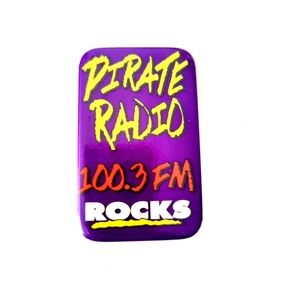 Pirate Radio Vintage Pin